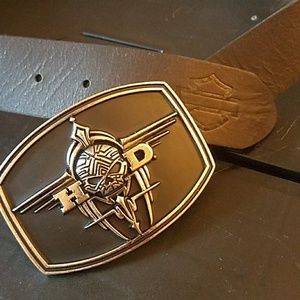 Leather harley belt